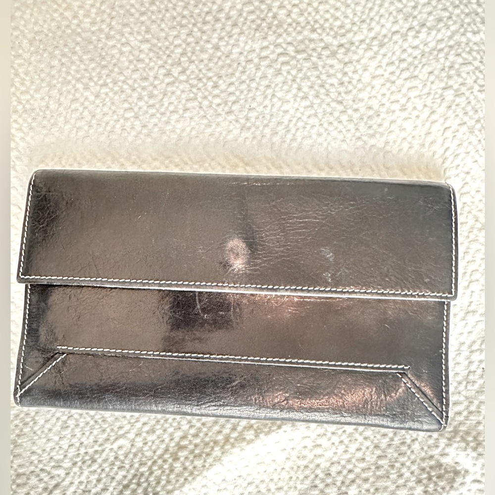 Barney's New‎ York black leather wallet